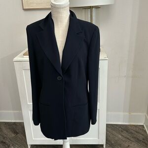 INC International Concept Classic One Button Blazer